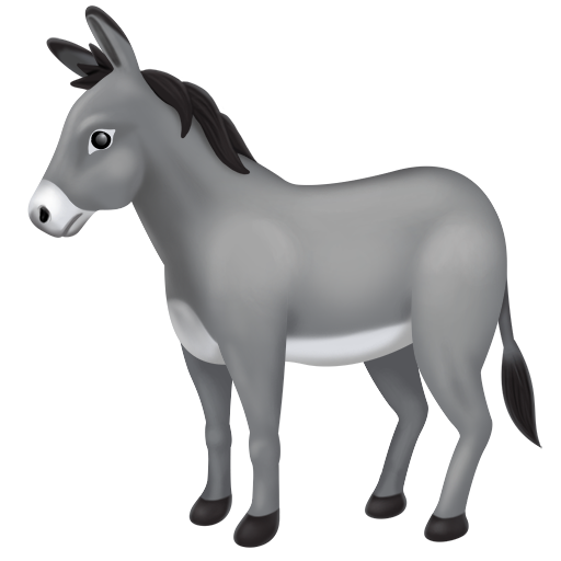 donkey as rendered by Facebook
