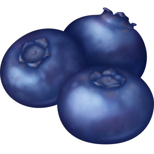 blueberries as rendered by Facebook