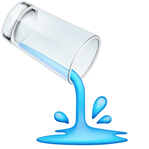 pouring liquid as rendered by Facebook