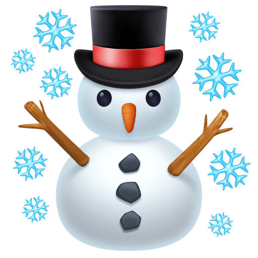snowman as rendered by Facebook