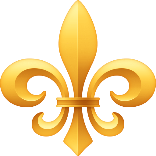 fleur-de-lis as rendered by Facebook