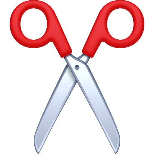 scissors as rendered by Facebook