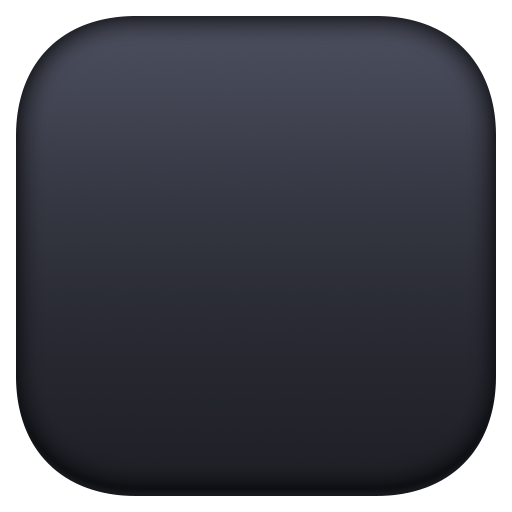 black large square as rendered by Facebook