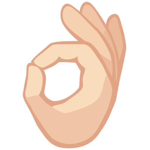 OK Hand: Light Skin Tone, the design in this release