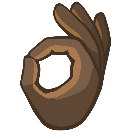 OK Hand: Dark Skin Tone, the design in this release