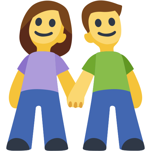 Woman and Man Holding Hands, the design in this release