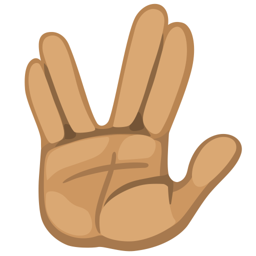 Vulcan Salute: Medium Skin Tone, the design in this release