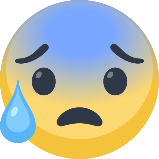Anxious Face with Sweat, the design in this release