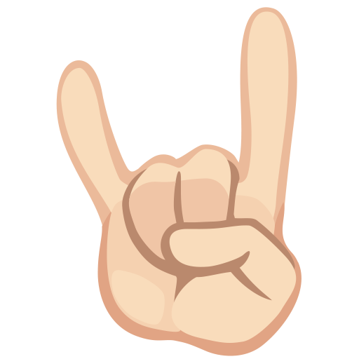 Sign of the Horns: Light Skin Tone, the design in this release