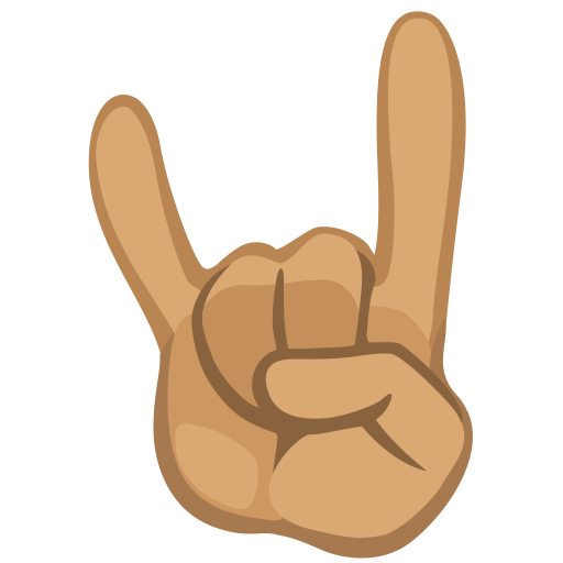 Sign of the Horns: Medium Skin Tone, the design in this release