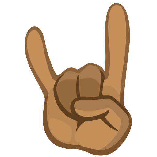 Sign of the Horns: Medium-Dark Skin Tone, the design in this release