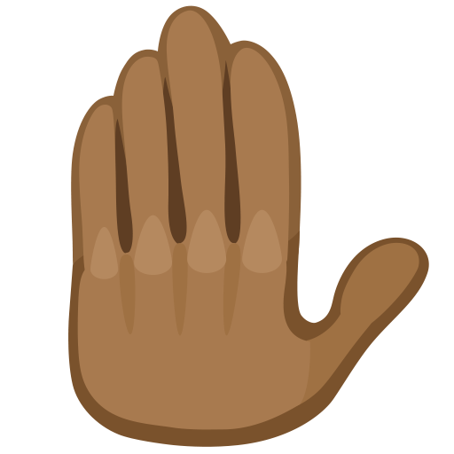 Raised Back of Hand: Medium-Dark Skin Tone, the design in this release