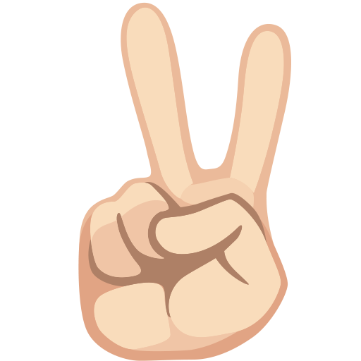 Victory Hand: Light Skin Tone, the design in this release