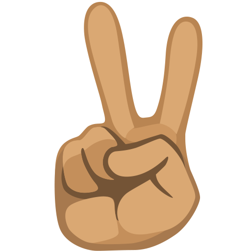 Victory Hand: Medium Skin Tone, the design in this release