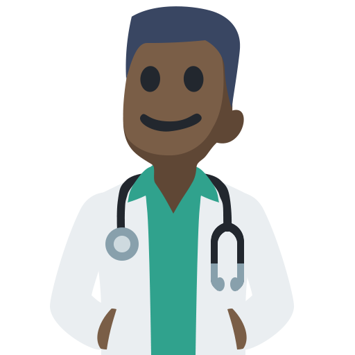 Man Health Worker: Dark Skin Tone, the design in this release