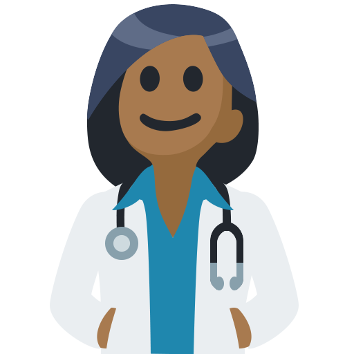 Woman Health Worker: Medium-Dark Skin Tone, the design in this release