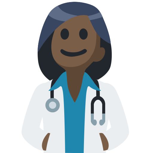 Woman Health Worker: Dark Skin Tone, the design in this release