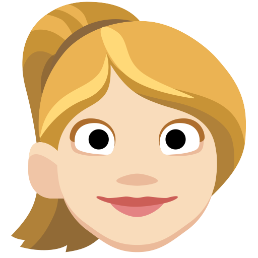 Woman: Light Skin Tone, Blond Hair, the design in this release