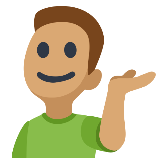 Man Tipping Hand: Medium Skin Tone, the design in this release