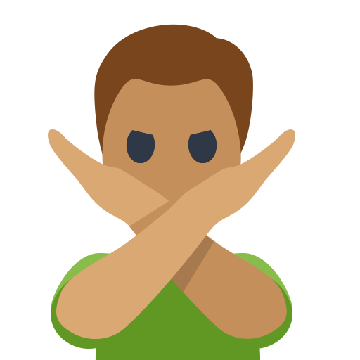 Man Gesturing NO: Medium Skin Tone, the design in this release