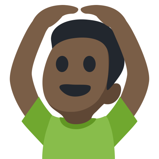 Man Gesturing OK: Dark Skin Tone, the design in this release