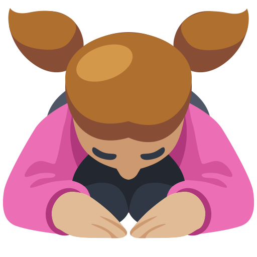 Woman Bowing: Medium-Light Skin Tone, the design in this release