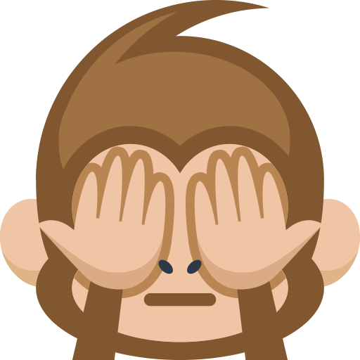 See-No-Evil Monkey as drawn by Facebook in 2.1