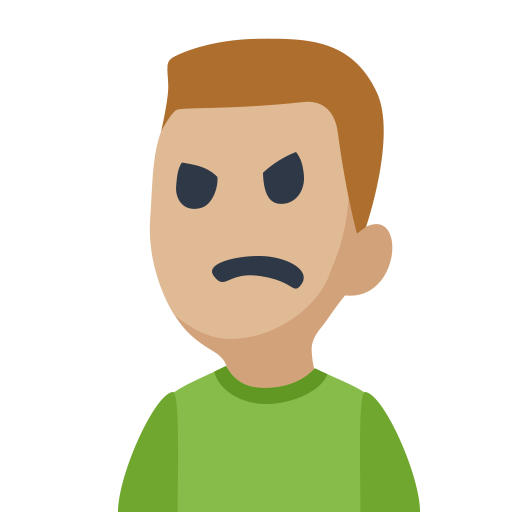 Man Frowning: Medium-Light Skin Tone, the design in this release