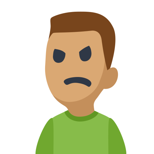 Man Frowning: Medium Skin Tone, the design in this release