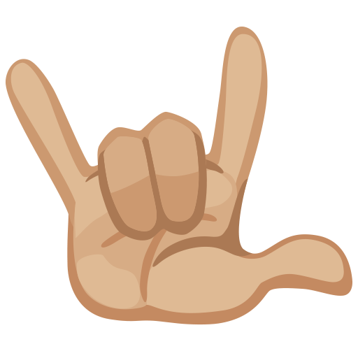 Love-You Gesture: Medium-Light Skin Tone, the design in this release