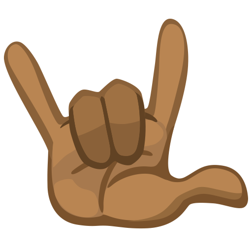 Love-You Gesture: Medium-Dark Skin Tone, the design in this release