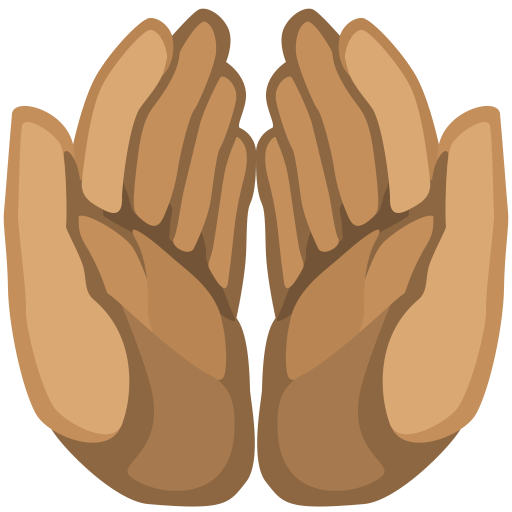 Palms up Together: Medium Skin Tone, the design in this release