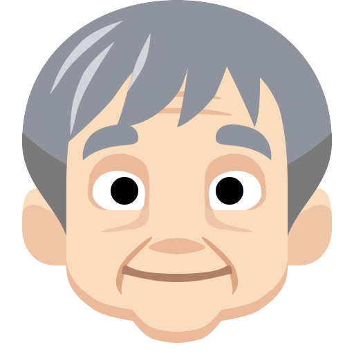 Older Person: Light Skin Tone, the design in this release