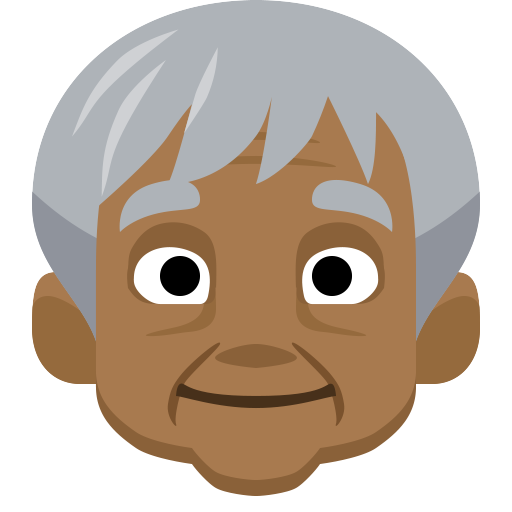 Older Person: Medium-Dark Skin Tone, the design in this release