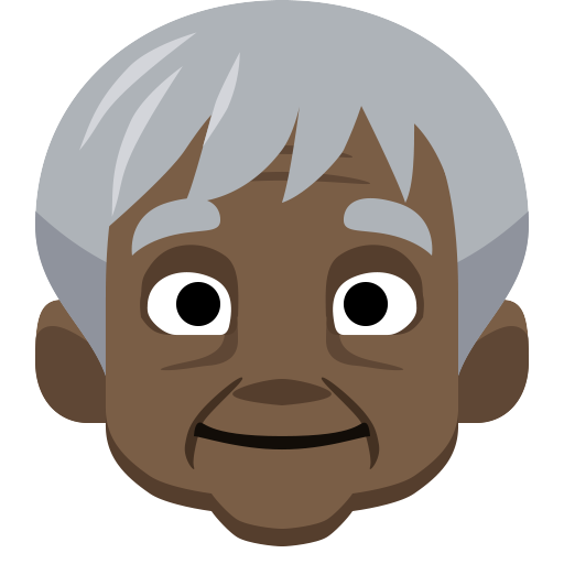 Older Person: Dark Skin Tone, the design in this release