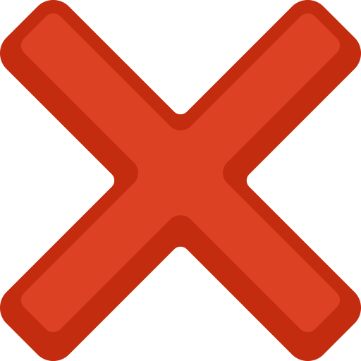 Cross Mark as drawn by Facebook in 2.1