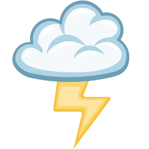 Cloud with Lightning as drawn by Facebook in 2.2.1
