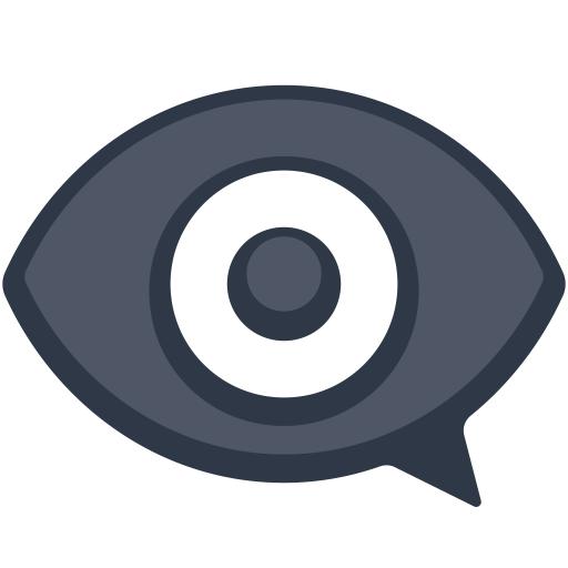 Eye in Speech Bubble as drawn by Facebook in 2.2.1