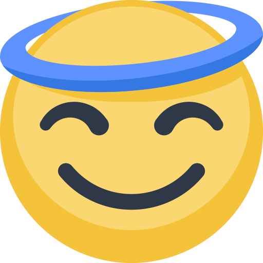 Smiling Face with Halo, the previous design