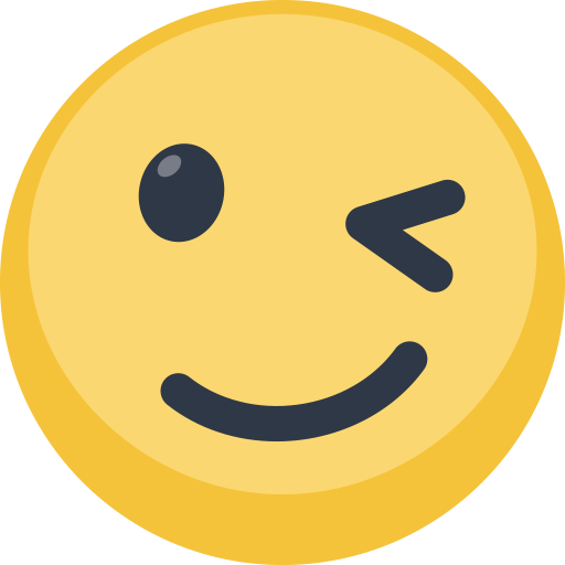 Winking Face as drawn by Facebook in 2.2.1