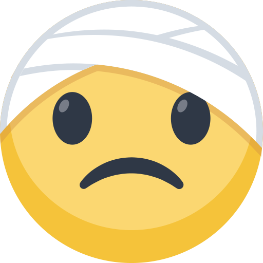 Face with Head-Bandage, the previous design
