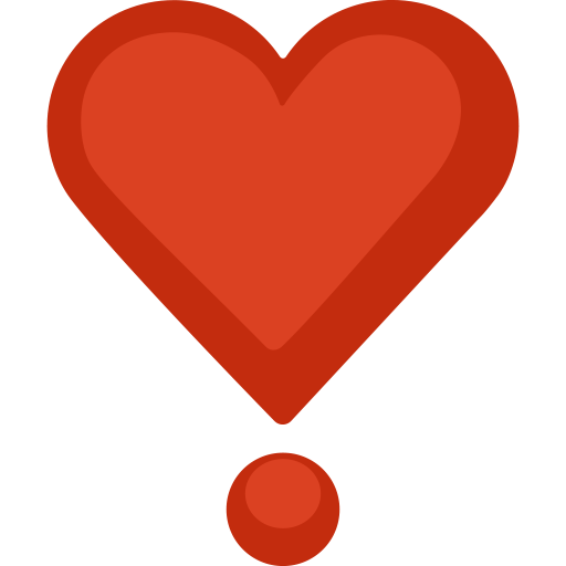 Heart Exclamation as drawn by Facebook in 2.2.1