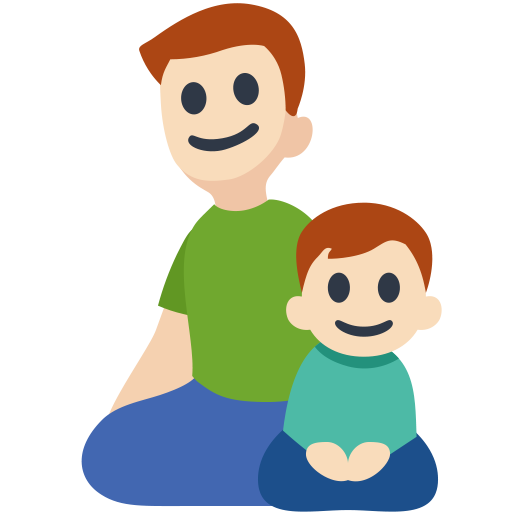 Family - Man: Light Skin Tone, Boy: Light Skin Tone, the design in this release