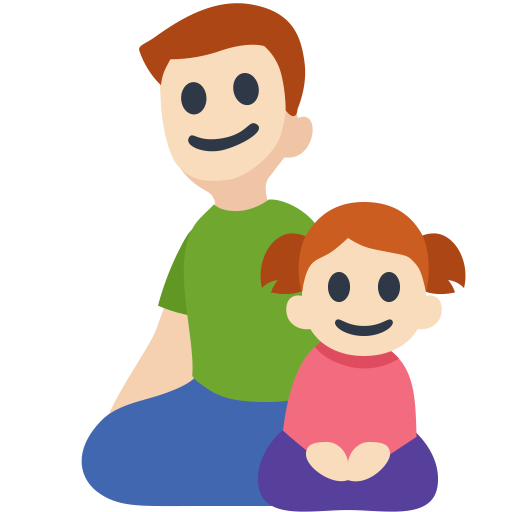 Family - Man: Light Skin Tone, Girl: Light Skin Tone, the design in this release