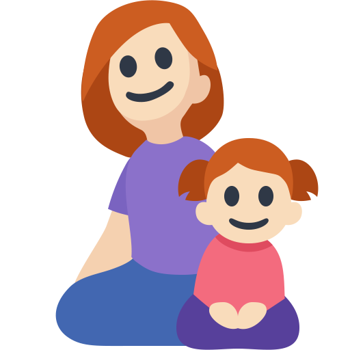 Family - Woman: Light Skin Tone, Girl: Light Skin Tone, the design in this release