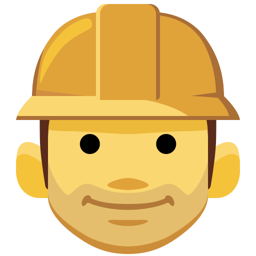 Construction Worker as drawn by Facebook in 2.2