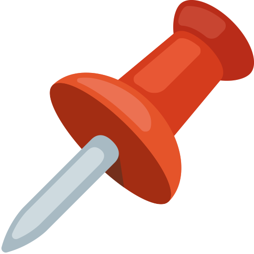 Pushpin as drawn by Facebook in 2.2