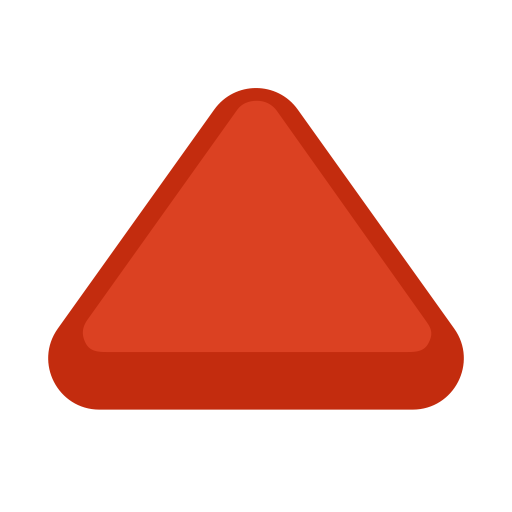 Triângulo Vermelho Para Cima as drawn by Facebook in 2.2