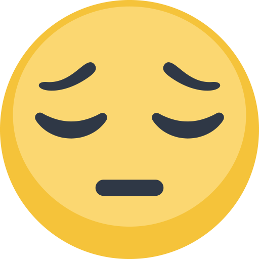 Pensive Face as drawn by Facebook in 2.2