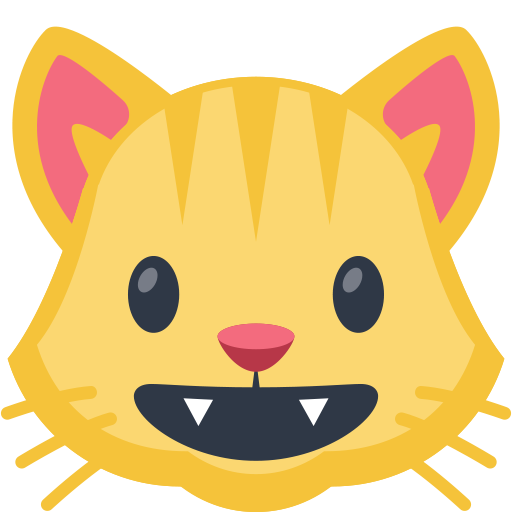 Grinning Cat as drawn by Facebook in 2.2
